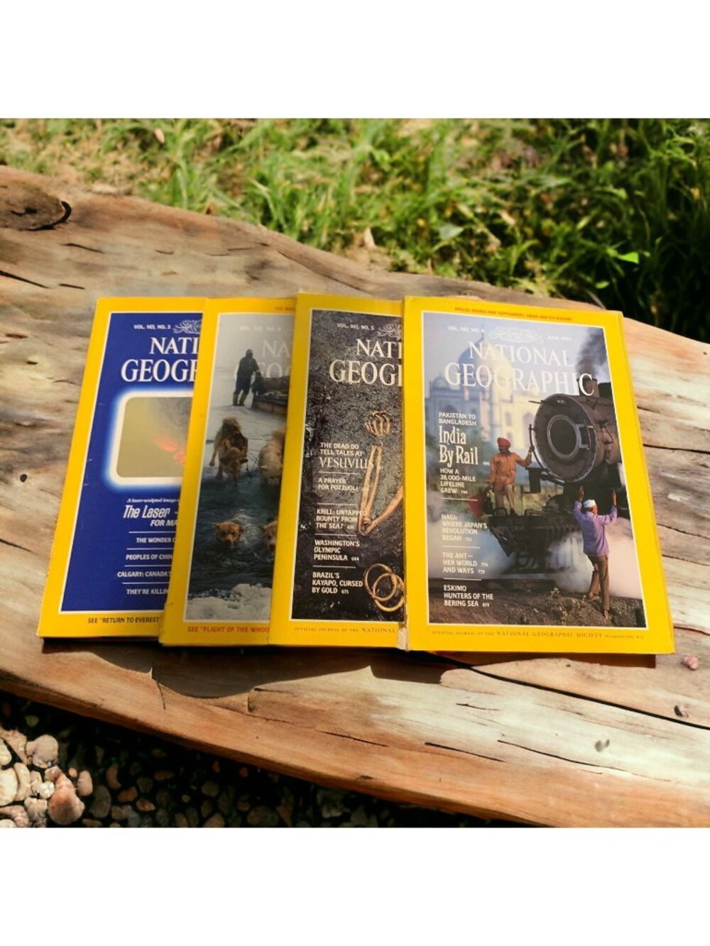 National Geographic 1984 Lot Mar-Jun Vol 165 Vintage Magazines Set